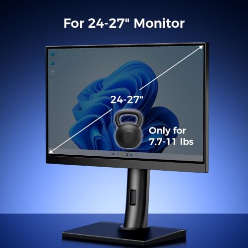 Single VESA Monitor Stand for Monitor Weight 7.7-11lb, 24-27″ - size: Only for 7.7-11 lb Monitor