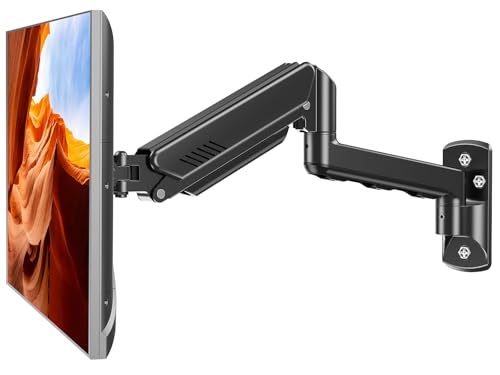 Monitor Wall Mount Fits up to 32" Computer Screens Max 19.8lbs - style: Wall Mount Black