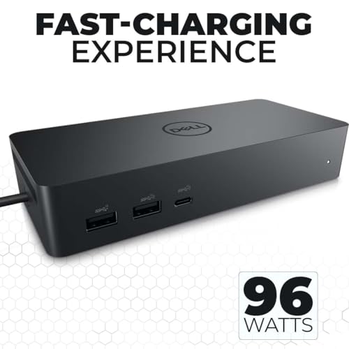 Crossery Dell UD22 Docking Station Bundle - Includes Dell Universal Dock UD22, HDMI & Ethernet Cable, 130W Power Adapter - USB-C Laptop Docking Station - Efficient Connectivity Solution (Renewed)