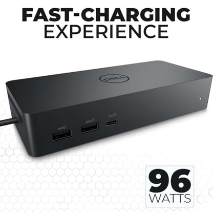Crossery Dell UD22 Docking Station Bundle - Includes Dell Universal Dock UD22, HDMI & Ethernet Cable, 130W Power Adapter - USB-C Laptop Docking Station - Efficient Connectivity Solution (Renewed)