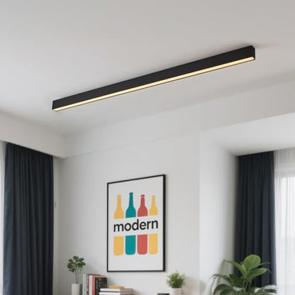 Black ceiling light LED, used for living room, bedroom, hallway, kitchen, - size: 23.6IN