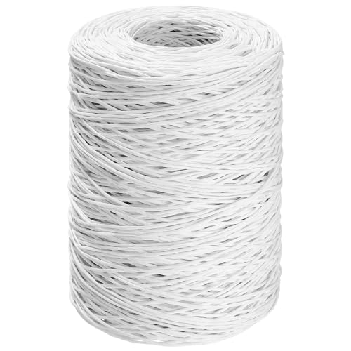 Syhood 673 Feet Floral Vine Bind Wire Rustic Craft Wire, White - color: White, size: 673 Feet