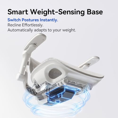 SIHOO B300 PRO Ergonomic Office Chair with Footrest, Mesh Desk Chair, White - color: True White, size: Pack of 1