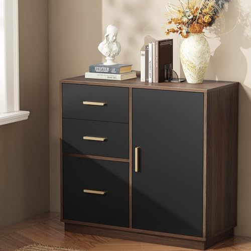 ModernMate Office Storage Cabinet with 3 Drawers, Filing Cabinet for Office