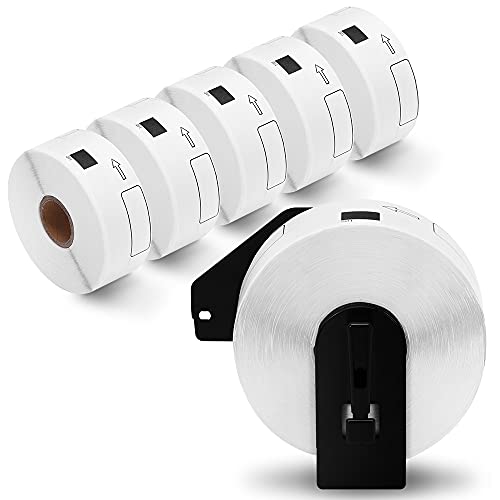 6 Rolls Compatible with Brother DK-1201 Standard Address Labels Die-Cut 1.1" x 3.5" (29mm x 90mm) for QL 600 550 810w Label Printers, 400 Labels/Roll - size: 1.1 in x 3.5 in, style: Die cut label 6 rolls