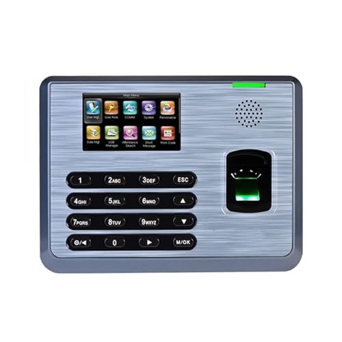 Biometric Employee Time Attendance Machine 3-inch Touch Screen Biometric Fingerprint Reader for Time Attendance Clock for Offices, Factories, Hotels, Schools and More(TX628) - size: TX628