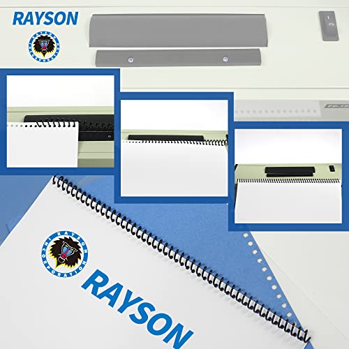 Rayson PD-1503 Coil Binding Machine 43-Hole 4:1 Spiral Binder with Inserter