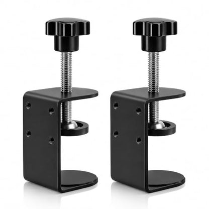 Small C Clamps 2 Inch with 4 Small Holes in the Back, 2-Pack Adjustable Desk C-Clamp for Range 0.39"~2", Versatile Clamp for Brake, Parts Assembly, Fastening, Welding, Woodwork, Metal Work - size: 2 in, style: 2-Pack