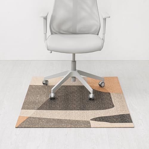 Anji Mountain Rug'd Office Chair Mat for Carpet & Hardwood Floor - Jacquard Woven, Anti-Slip Backing, Low Pile, Floor Protector Desk Chair Mat, Office Rugs for Rolling Chairs (Riverstone - 36" x 48") - color: Riverstone, size: 36" x 48"