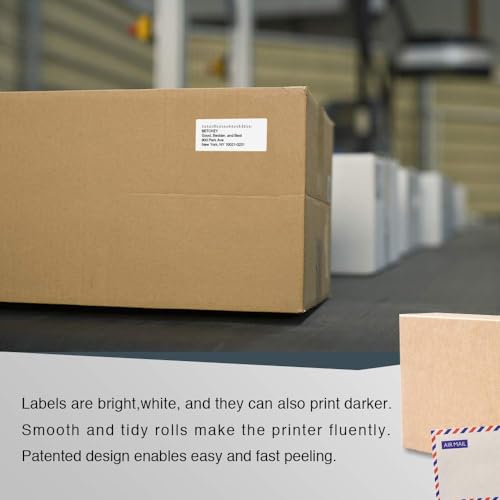 BETCKEY - Compatible DYMO 30336 (1" x 2-1/8") Rerurn Address Labels - Compatible with DYMO Labelwriter 450, 4XL, NOT FIT 550 & 5XL [10 Rolls/5000 Labels] - size: 1" x 2-1/8"