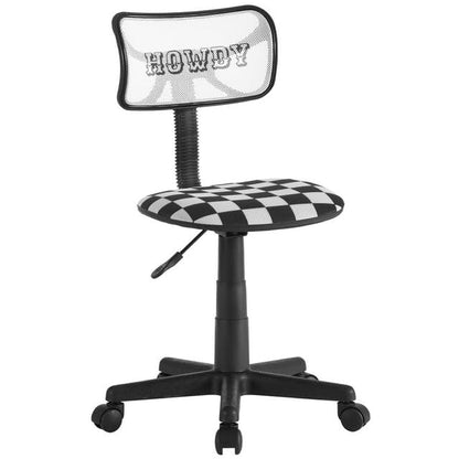 Urban Lifestyle Swivel Desk Chair, Howdy, Stylish and Compact Office Chair with Mesh Back, Swivel Function, Adjustable Height, and Cushioned Seat - color: Howdy