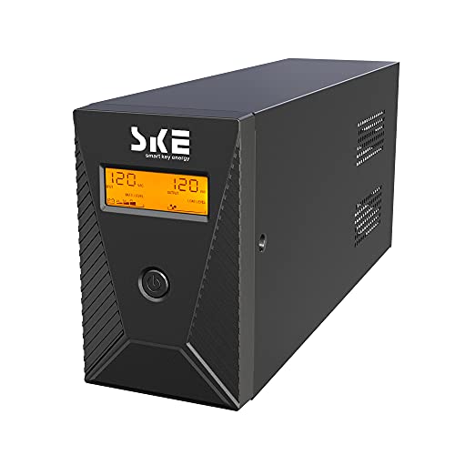 600VA/360W Ups Battery Backup and Surge Protector,Computer Uninterruptible Power Supply Units,SKE Ups Power Supply - size: 600VA/360W