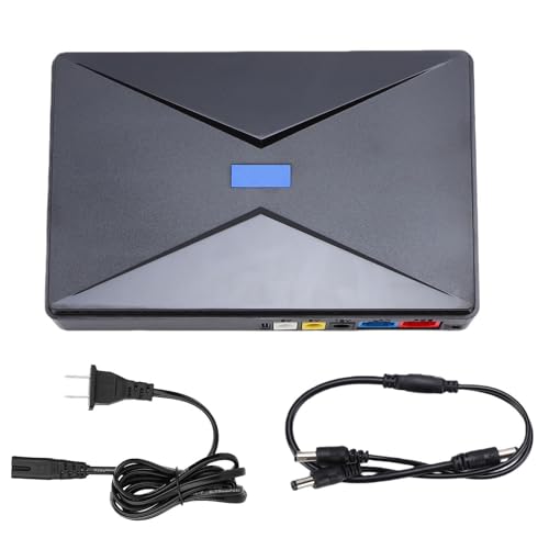 Mini UPS Uninterruptible Power Supply, ABS Router Backup Battery with 8800mAh Capacity, DC USB POE Output, Battery Indicator and Multi Protection for Home Office Security Camera (US Plug)