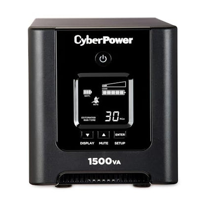 CyberPower OR1500PFCLCD PFC Sinewave UPS System, 1500VA/1050W, 8 Outlets, AVR, Mini-Tower - size: 1500VA