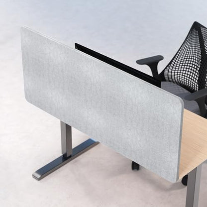 Universal Desk Privacy Panel – Heavy-Duty Desk Divider & Office Partition - Privacy Screen for Workspaces & Cubicles (1-Pack, 55" x 24") - size: 55" x 24"
