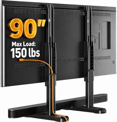 Perlegear Universal TV Stand Legs for 37–90 inch TVs up to 150 lbs - size: 37-90 inch