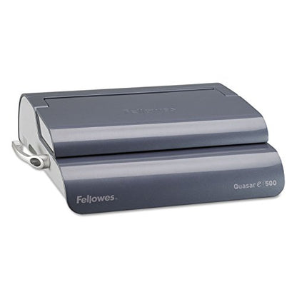 Fellowes Quasar 500 Electric Comb Binding Machine, Classroom Organization Heavy-Duty Binder, 20-Sheet Electric Punch, Includes Starter Kit (5216901)
