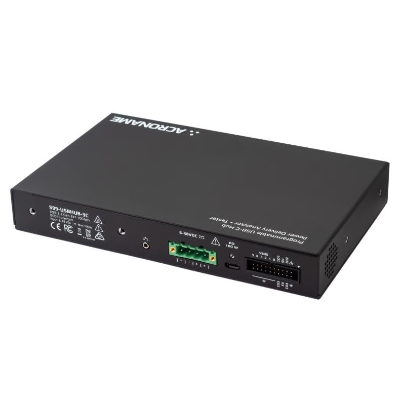 Acroname USBHub3c 8-Port USB-C Hub 10Gbps Programmable PD Power Tester