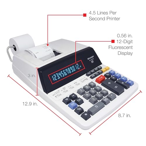 Sharp® EL-1197PIII Desktop Printing Calculator