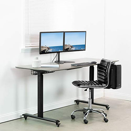 VIVO Dual 13 to 30 inch Monitor Free-Standing Mount, Fully Adjustable Desk Stand, Holds 2 Flat or Curved Display Screens, STAND-V102F - size: Dual Mount