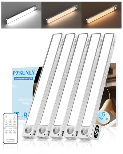 5-Pack Under Cabinet Lighting Wireless Motion Sensor Light Indoor - color: Silver, size: 5Pack