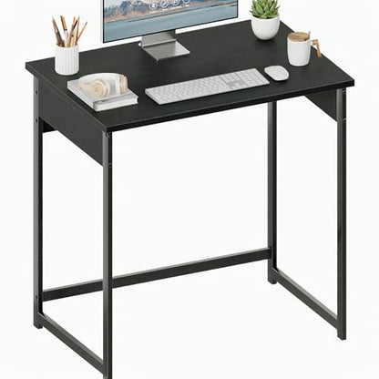 ALISENED 30 Inch Computer Desk, Compact Study Desks for Small Spaces, Small Home Office Desks, Sturdy and Stable, Easy to Assemble, Black - color: Black, size: W-30in