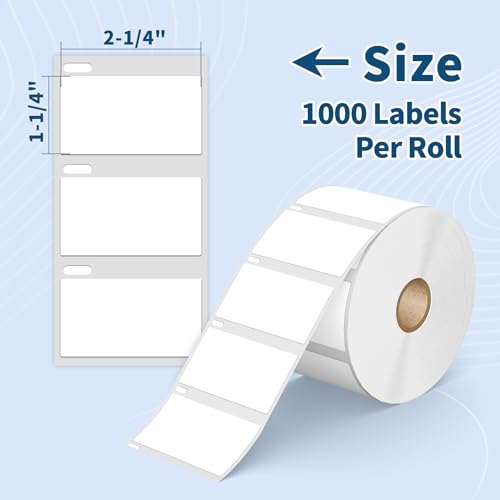 12 Rolls 12000 Labels 2-1/4" x 1-1/4" Direct Thermal Labels Compatible DYMO 30334 Barcodes Address Replacement - Tacnology Label Used with DYMO Labelwriter 450, 4XL, Rollo & Zebra Desktop Printers - color: Dm 30334 | 12rolls 12000p