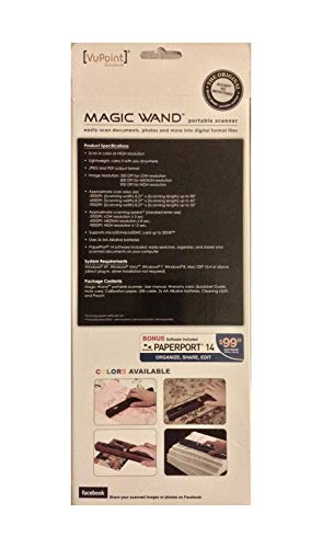 VuPoint Solutions Magic Wand Portable Scanner (PDS ST415 WM)