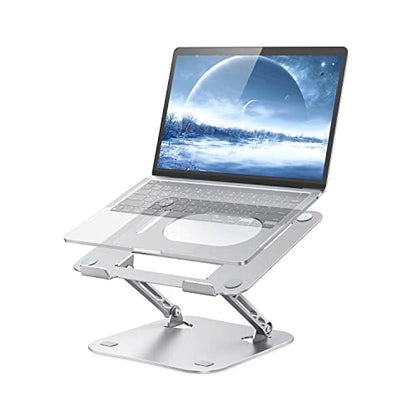 JOIOT Adjustable Aluminum Laptop Stand, Ergonomic Riser for 11-16" Laptops - color: Silver