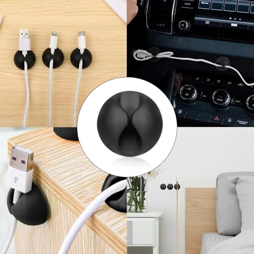 Cable Organizer Kit for Desk – Cable Clips, Cable Sleeves, Cable Ties, Cord Organizer, Wire Management Set – ZENVOX