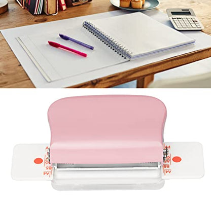 Manual Binding Machines, Heavy Duty 6mm Coil Binding Machine with Ruler for B5 A5 Documents Multipurpose Hand Punch Tool for Office School Use