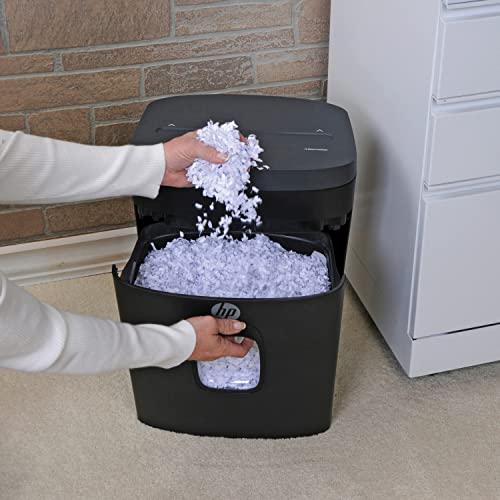 HP - Micro Cut Paper Shredder, 14-Sheet with Slide Top for Office - size: 14 Sheet