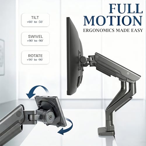VIVO PRO Heavy Duty, Premium Dual Ultra-Wide Monitor Tension Arm, 24 inch to 38 inch Screens, Holds 59.4 lbs per Arm, Desk Mount Monitor Stand for 2 Ultrawides, Black, PRO-ST245B - color: Black