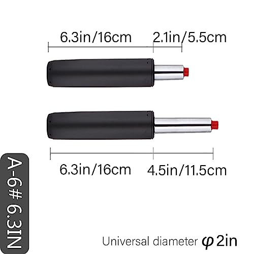 Office Chair Hydraulic Cylinder Replacement6.3 in-Office Chair Replacement Parts. - color: Black6