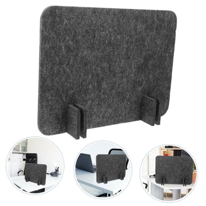 Desktop Privacy Panel Felt Desk Divider for Classroom Office Use Black Grey Portable Noise Reducing Partition Baffle for Student Testing Workspaces