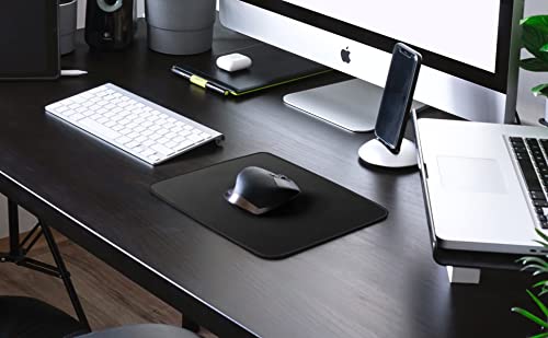 Mouse Pad Bundle Stitched Edges Premium Waterproof Gaming Mouse Mat Pad, Extends Battery Life Non-Slip Rubber Base Thick Black Mousepad for Laptop Computer & PC, 11 x 8.7 inch, Black-Pack of 6 - color: Black - Standard - 6 Packs