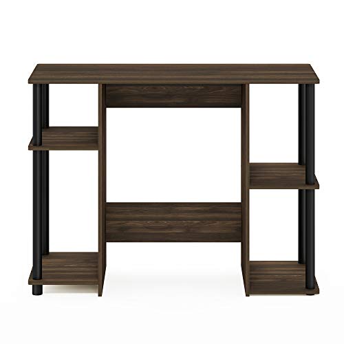 Furinno Jaya Computer Study Desk, Columbia Walnut/Black - color: Columbia Walnut/Black
