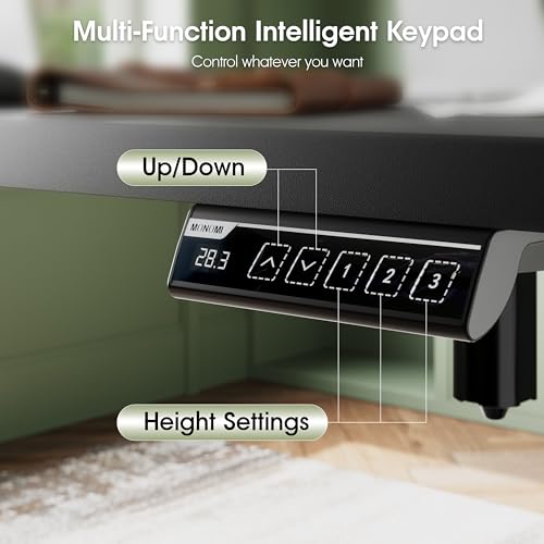 Monomi Electric Standing Desk 63"x28"Height Adjustable Sit Stand Desk | Ergonomic Home Office Computer Gaming Desk with Memory Preset Controller and Anti-Collision,Black - color: Black, size: 63x28