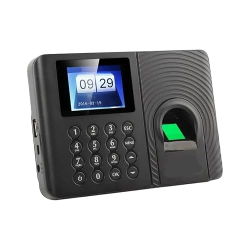 Biometric Fingerprint Time Attendance Clock Recorder Employee Recognition Device Electronic(A01,English) - color: A01, size: English