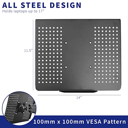 VIVO Laptop/Notebook Tray Holder for VESA Mount Stand/Fits 100 mm Plate Holes (Stand-LAP2)
