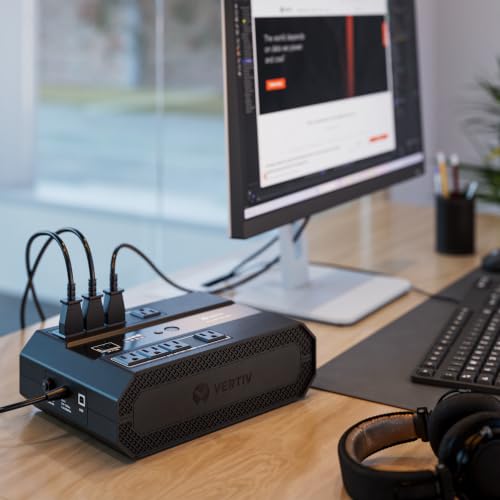 Vertiv Liebert PowerUPS 100 PST6-700LVMT Battery Backup UPS 700VA USB-C+A - size: 700va/425w