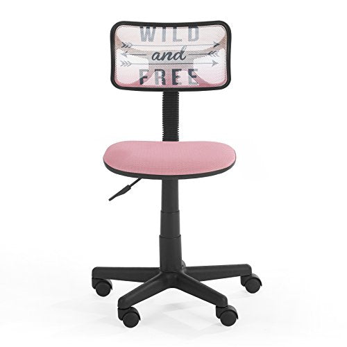 Urban Lifestyle Printed Swivel Mesh Chair, Wild and Free - color: Wild and Free