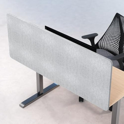 Universal Desk Privacy Panel – Heavy-Duty Desk Divider & Office Partition - Privacy Screen for Workspaces & Cubicles (1-Pack, 60" x 24") - size: 60" x 24"