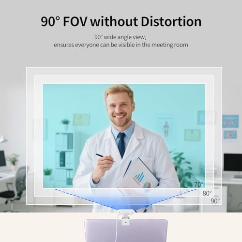 TOALLIN 2K Webcam for PC, 5MP, Built-in Mic, Web Camera with Tripod | 90° Wide Angle, Privacy Cover, USB Camera for Laptop, Live-Streaming, Gaming, Meetings, Video Calls - style: 2K Webcam with Tripod
