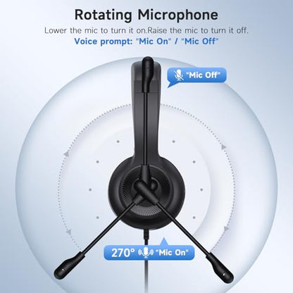 AOC USB Headset with Microphone for PC