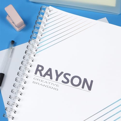 Rayson Wire Binding Spines, 1" 2:1 Pitch 21-Loop, Multicolor, 50 Pack | Includes black, gold, blue, white and silver; 1" size binds up to 240 sheets with compatible 2:1 pitch binders. - size: 1 inch