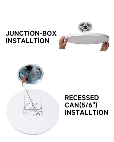 9 Inch LED Ceiling Light, Dimmable 5CCT 0.67 Inch Slim Round Flush Mount Lighting, 18W 2000LM Low Profile Ceiling Light for Laundry, Utility Room, 9 Inch 4Pack Silver - color: Silver-4 Pack, size: 9 Inch