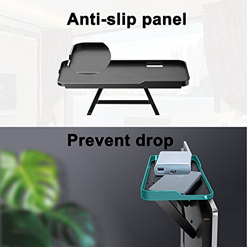 TETVIK TV Screen Top Shelf Monitor Shelf Adjustable Computer Screen for Office Desk,Cellphone Stand,Media Box, Game Console,Router 11.8x4.7 inch TV Tray Stand Mount Storage Organizer Bracket 1 Piece