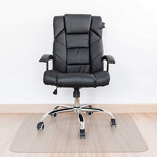 Kuyal Clear Chair mat for Hard Floors 48 x 48 inches Transparent Floor Mats Wood/Tile Protection Mat for Office & Home(48" X 48" Square) - size: 48" x 48" Square
