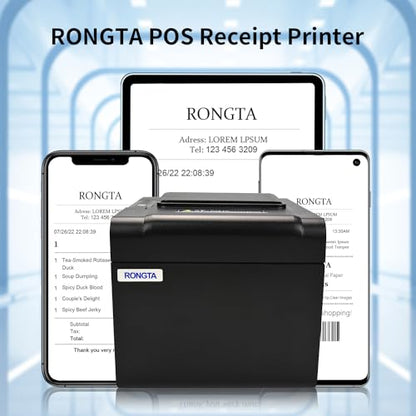 Rongta 80mm Thermal POS Receipt Printer with Auto Cutter